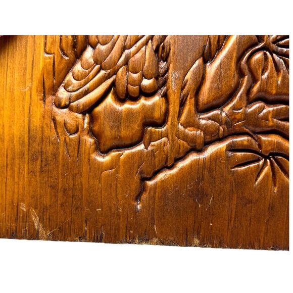 Vintage Wooden Metal Owl Tree Branch Bookends - Picture 5 of 7